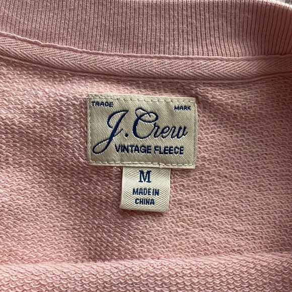 J. Crew Pink Crew Neck Sweatshirt - Picture 4 of 8